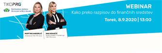 Webinar: Kako si zagotoviti sredstva preko razpisov?